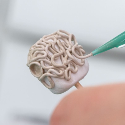 Paperclay mit Metal Clay Silberspritzmasse